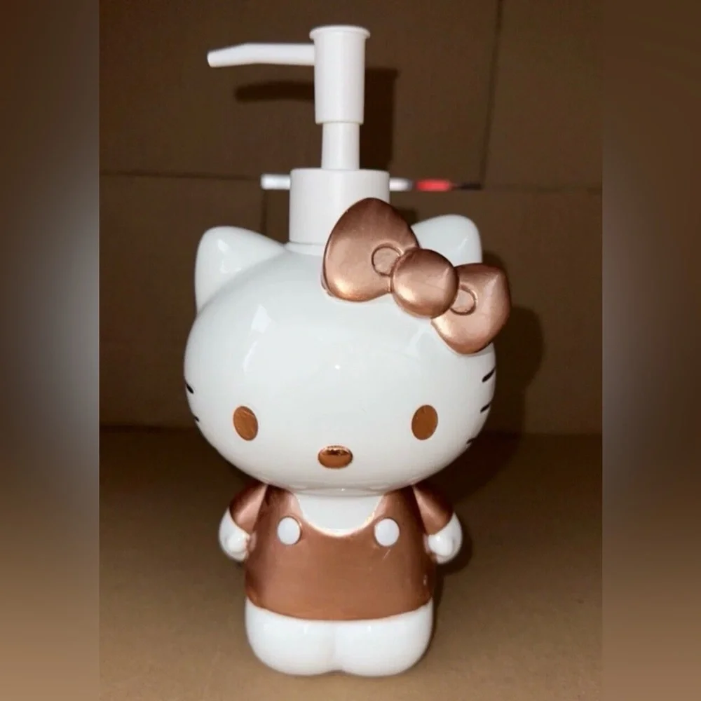 Hello Kitty White and rose Gold Soap Dispenser new